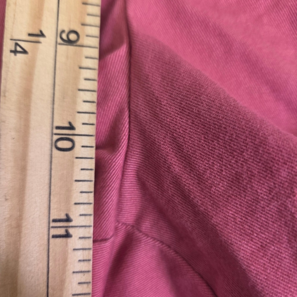 IZOD Mens Salmon Pink Chino Shorts Size 34 Flat Front Cotton Twill 4773 - Picture 3 of 7